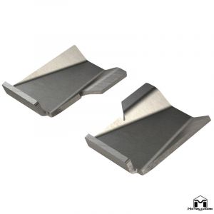 MetalCloak Lower Front Control Arm [Weld on] Skid Plates for 18+ Jeep Wrangler JL, JLU & 20+ Gladiator JT 7698