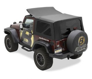 BESTOP Replace-A-Top (Black Diamond With Tinted Rear Windows) For 2007-09 Jeep Wrangler JK 2 Door Models 7913635