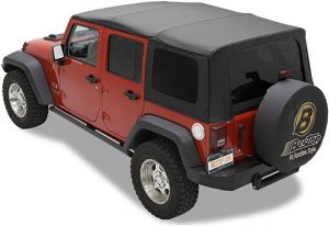 BESTOP Replace-A-Top With Tinted Rear Windows For 2007-09 Jeep Wrangler JK Unlimited 4 Door Models 7913735