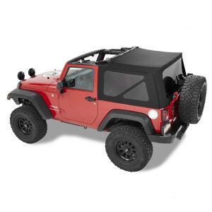 BESTOP Replace-A-Top With Tinted Windows For 2010-18 Jeep Wrangler JK 2 Door Models (Black Twill) 7984617