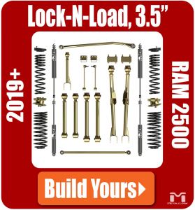 MetalCloak 3.5" Lock-N-Load Radius Arm Suspension & Lift Kit for 19+ Dodge RAM 2500 Diesel 8057