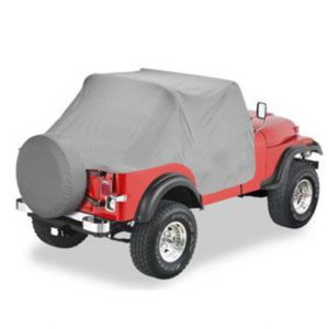 BESTOP All Weather Trail Cover In Charcoal For 1976-91 Jeep Wrangler YJ & CJ-7 8103509