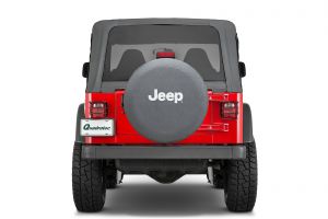 MOPAR Jeep Tire Cover in Black Denim with White Jeep Logo  82209953AB