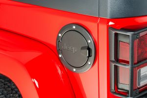 MOPAR (Black) Fuel Filler Door For 2007-18 Jeep Wrangler JK 2 Door Models 82214789