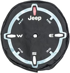 MOPAR Spare Tire Cover "Compass" Logo For 2018+ Jeep Wrangler JL 2 Door & Unlimited 4 Door Models With 32" Tires 82215446AB