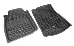 Rugged Ridge All Terrain Floor Liner Front Pair Black for Toyota Tacoma (Gen 2)  05-15|Toyota Tacoma (Gen 3) 16-23 82904.15