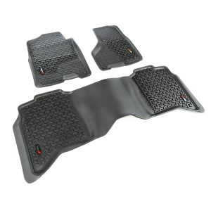 Rugged Ridge All Terrain Floor Liner Kit Black for Dodge RAM 1500 DS 09-24|Dodge RAM 2500/3500 09-19 82989.42