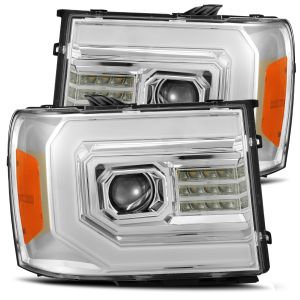AlphaRex LED Projector Headlights in Chrome for 07-13 GMC Sierra 880096