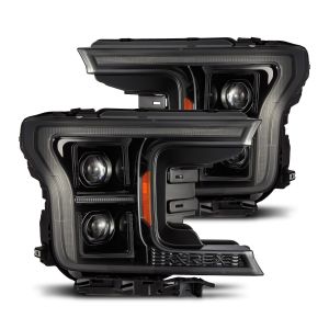 AlphaRex Projector Headlights Alpha-Black for 18-20 Ford F-150 880253