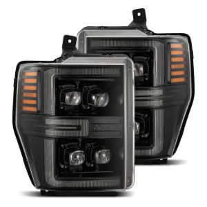 AlphaRex LED Projector Headlights in Alpha-Black for 08-10 Ford F-550 Super Duty, 08-10 Ford F-250 Super Duty, 08-10 Ford F-350 Super Duty, 08-10 Ford F-450 Super Duty 880311