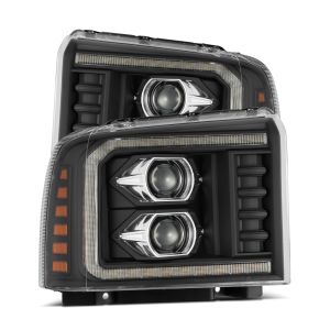 AlphaRex Projector Headlights Black for 05-07 Ford F-250 Super Duty, 05-07 Ford F-350 Super Duty, 05-07 Ford F-450 Super Duty, 05-07 Ford F-550 Super Duty 880317