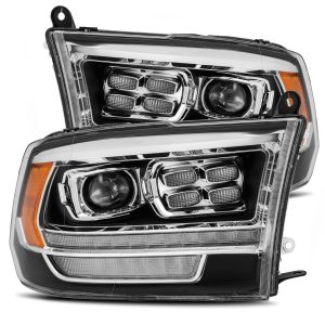 AlphaRex Projector Headlighs Black for 11-18 Ram 1500, 11-18 Ram 2500, 11-18 Ram 3500, 09-10 Dodge Ram 1500, 2010 Dodge Ram 2500 880523