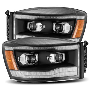 AlphaRex Projector Headlights Black for 06-08 Dodge Ram 1500, 06-08 Dodge Ram 2500, 06-08 Dodge Ram 3500 880532