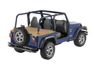 BESTOP Duster Deck Cover With Mounting Hardware Kit In Spice Denim 1997-02 Jeep Wrangler TJ 9002037