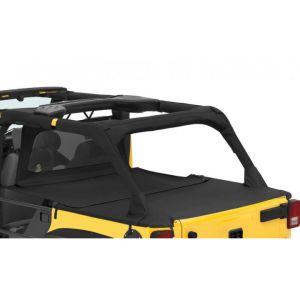 BESTOP Duster Deck Cover Extension In Black Diamond For 2007-18 Jeep Wrangler JK Unlimited 4 Door Models 9003435