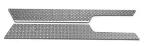 Warrior Products Sideplates without Lip (Aluminum Diamond) For 1997-06 Jeep Wrangler TJ Models 909