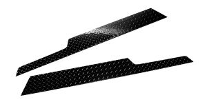 Warrior Products Sideplates without Lip (Black Diamond) For 1997-06 Jeep Wrangler TJ Models 909PC