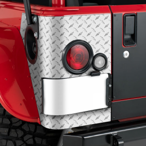 Warrior Products Rear LED Corners (Aluminum Diamond) For 1997-06 Jeep Wrangler TJ Models 917A