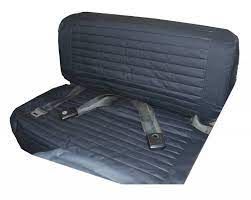BESTOP Rear Fold & Tumble Seat Cover In Tan Denim For 1965-95 Jeep Wrangler YJ & CJ Series 2922304