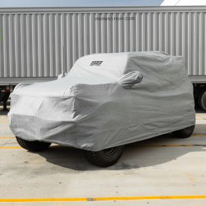 Smittybilt Full Car Cover w/ Storage Bag, Lock & Cable – Gray for 21+ Ford Bronco 4 Door 955