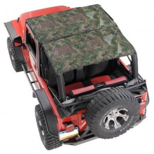 Vertically Driven Products KoolBreez Full Roll Bar Top In Camouflage For 1997-06 Jeep Wrangler TJ 9702FJKB-4