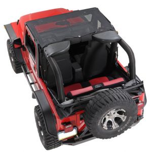Vertically Driven Products KoolBreez Brief Top In Black For 1997-06 Jeep Wrangler TJ & Unlimited 9702JKB