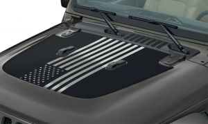 MOPAR "American Flag" Hood Decal For 2018+ Jeep Wrangler JL 2 Door & Unlimited 4 Door Models 82215735
