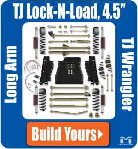 MetalCloak 4.5" Lock-N-Load Long Arm Suspension & Lift Kit (Base Kit) for 97-06 Jeep Wrangler TJ A0645