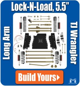 MetalCloak 5.5" Lock-N-Load Long Arm Suspension & Lift Kit (Base Kit) for 97-06 Jeep Wrangler TJ A0660