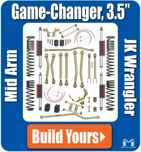 MetalCloak 3.5" Game-Changer Suspension & Lift Kit (Base Kit) for 07-18 Jeep Wrangler JK, JKU A1235