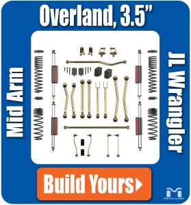 MetalCloak 3.5" Rocklander Overland Suspension & Lift Kit (Base Kit) for 18+ Jeep Wrangler JL, JLU A2835