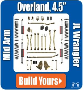 MetalCloak 4.5" Rocklander Overland Suspension & Lift Kit (Base Kit) for 18+ Jeep Wrangler JL, JLU A2845