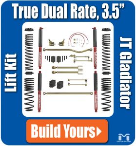 MetalCloak 3.5" True Dual Rate Lift Kit (Base Kit) for 20+ Jeep Gladiator JT A3135
