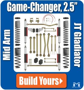 MetalCloak 2.5" Game-Changer Suspension & Lift Kit (Base Kit) for 20+ Jeep Gladiator JT A3230