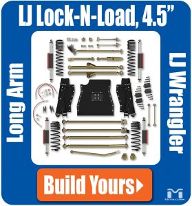 MetalCloak 4.5" Lock-N-Load Long Arm Suspension & Lift Kit (Base Kit) for 04-06 Jeep Wrangler TLJ A4645