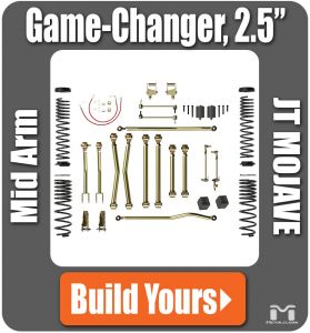 MetalCloak 2.5" Game-Changer Suspension & Lift Kit (Base Kit) for 20+ Jeep Gladiator JT Mojave A7225