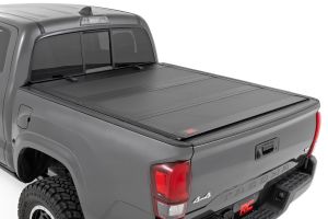 Rough Country Hard Tri-Fold Flip Up Bed Cover 6' Bed For 2016-2023 Toyota Tacoma 2WD/4WD 49420600