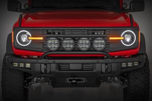 Rough Country DRL Halo LED Headlights DOT Approved for 21+ Ford Bronco RCH5500