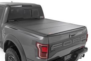 Rough Country Hard Tri-Fold Flip Up Bed Cover 5'7" Bed For 21-25 Ford F-150 49221550