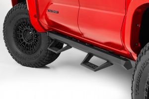 Rough Country SR2 Adjustable Aluminum Steps Double Cab For 2024 Toyota Tacoma 2WD/4WD 73003