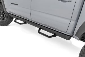 Rough Country SRL2 Adj Aluminum Step Double Cab For 2005-2023 Toyota Tacoma 2WD/4WD 71096