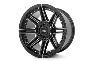 Rough Country Rough Country 88 Series Wheel One-Piece Gloss Black 22x10 6x5.5 -25mm For 2021-2023 Ford Bronco 2 and 4 Doors 88221012