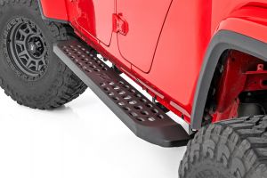 Rough Country RPT2 Running Board Black for 20-24 Jeep Gladiator JT 