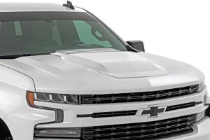 Rough Country Hood Scoop GAZ Summit White 2019-2024 Silverado 1500 HS10010-GAZ