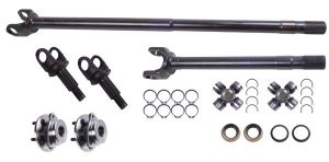 Alloy USA Front Grande 30 Spline Chromoly Axle Kit With Hub Bearings For 2003-06 Jeep Wrangler TJ Models With Dana 44 Axle (Rubicon) 12265