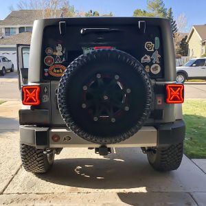 American Modified Arrow LED Tail Lights for 18-24+ Jeep Wrangler JL W/ Factory Halogen Tail Lights (will not fit Stock LED Tail Lights) AMJPCA03304
