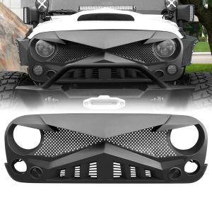 AMERICAN MODIFIED HAWKE GRILLE - MATTE BLACK for 07-17 Jeep Wrangler,2018 Jeep Wrangler JK AMJPAA00114