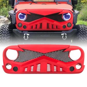 AMERICAN MODIFIED HAWKE GRILLE - RED for 07-17 Jeep Wrangler,2018 Jeep Wrangler JK AMJPAA00118