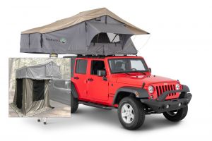 Overland Vehicle Systems Nomadic 2 Extended Roof Top Tent 18121936 Roof Top Tent w/ Annex