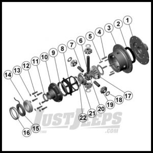 ARB Air Locker For Dana Model 70HD Axle For 37 Spline (Aftermarket Upgraded Axle Shafts) For Gear Ratio 4.56 & Up RD115